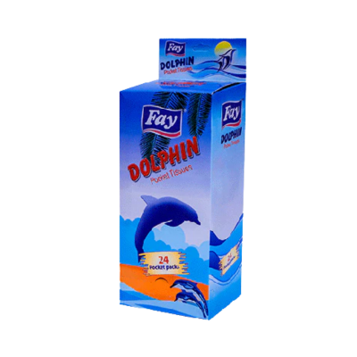 FAY TISSUE DOLPHIN POCKET TISSUE 24PCS