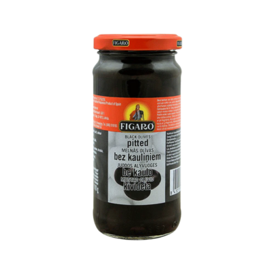 FIGARO PITTED BLACK OLIVES 240G