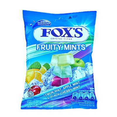 FOXS CANDY POUCH 90GM FRUITY MINTS