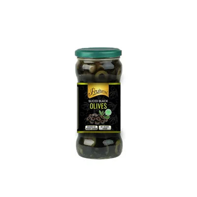FRUITAMINS BLACK OLIVES SLICED 370GM
