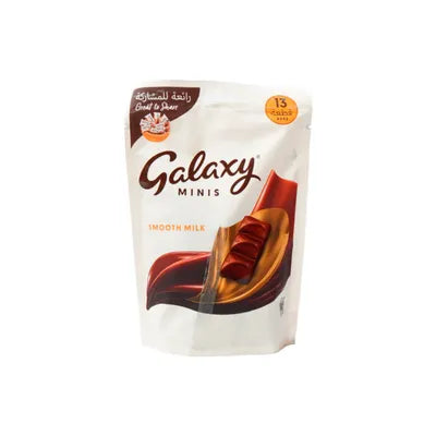 GALAXY MINIS CHOCOLATE 162.5GM POUCH SMOOTH MILKY