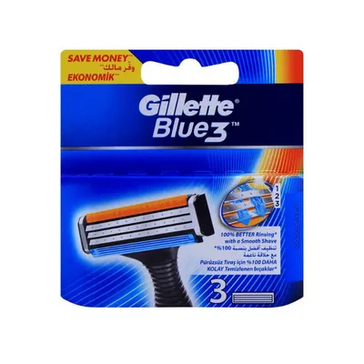 GILLETTE BLUE 3 BLADE 3PECS