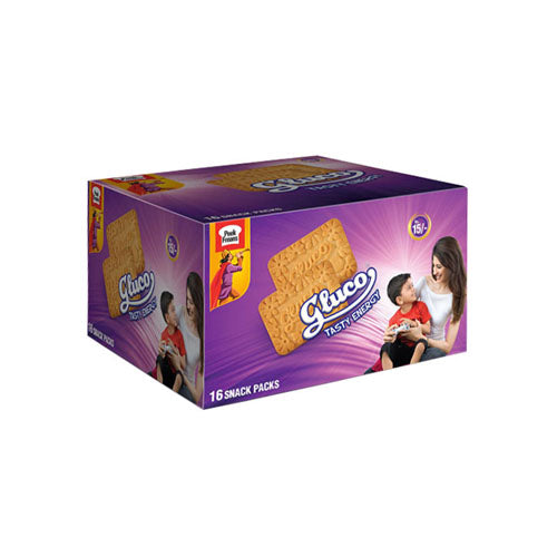 GLUCO BISCUITS SNACK PACKS 16PCS