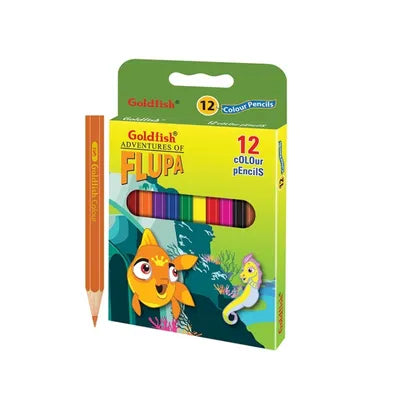 GOLD FISH COLOUR PENCILS 12S
