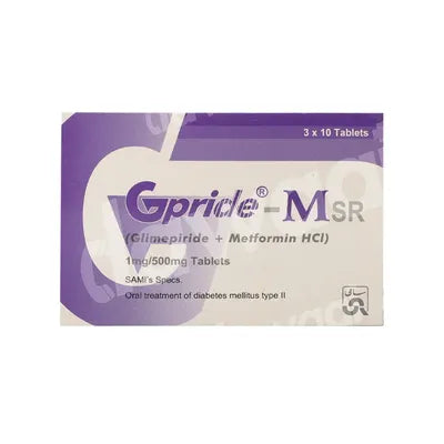 GPRIDE TAB MSR 1/500MG
