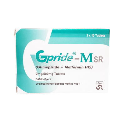 GPRIDE TAB MSR 2/500MG