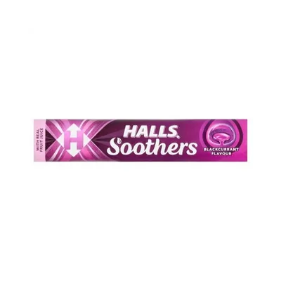 HALLS SOOTHERS 45GM BLACKCURRANT SOOTHING