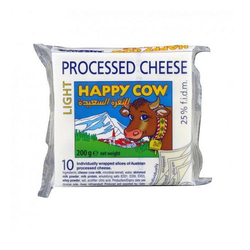 HAPPY COW CHEESE SLICE 200GM LOW FAT