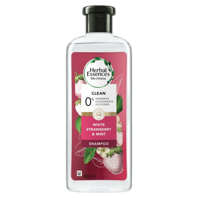 HERBAL ESSENCES SHAMPOO 400ML WHITE STRAWBERRY&MINT