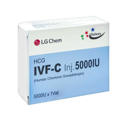 IVF C INJ 5000IU  (FREDGE ITEM)  12 ****