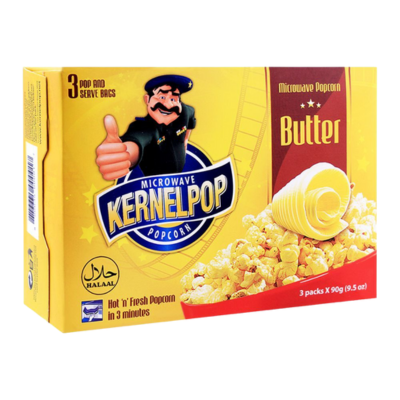 KERNAL POPCORN 90GM 3PCS BUTTER