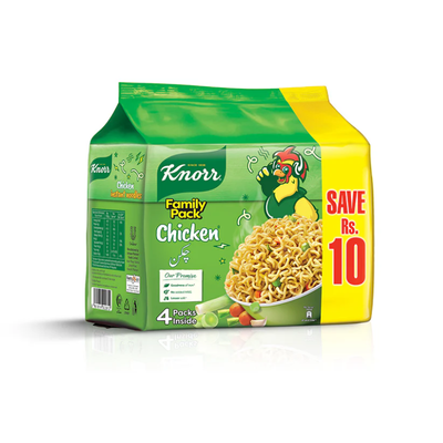 KNORR NOODLES 244GM FAMILY PACK 4S CHICKEN