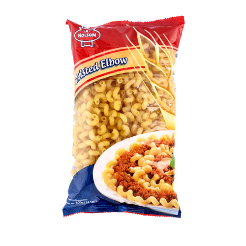 KOLSON PASTA POUCH 400GM TWISTED ELBOW