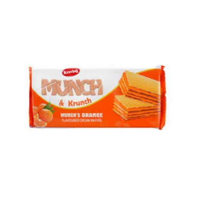 KRAVING MUNCH WAFERS 150GM ORANGE