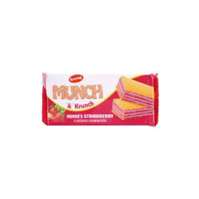KRAVING MUNCH WAFERS 150GM STRAWBERRY