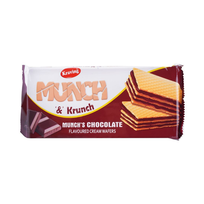 KRAVING MUNCH WAFERS 75GM CHOCOLATE