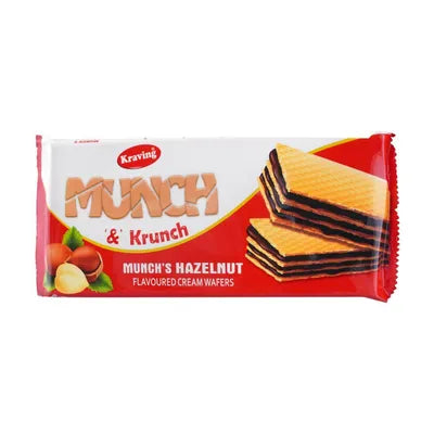 KRAVING MUNCH WAFERS 75GM HAZELNUT