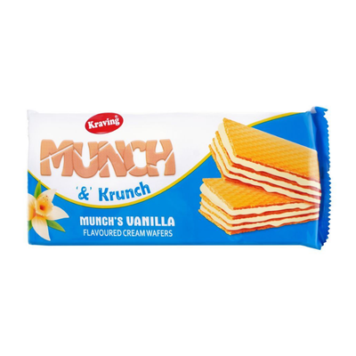 KRAVING MUNCH WAFERS 75GM VANILLA