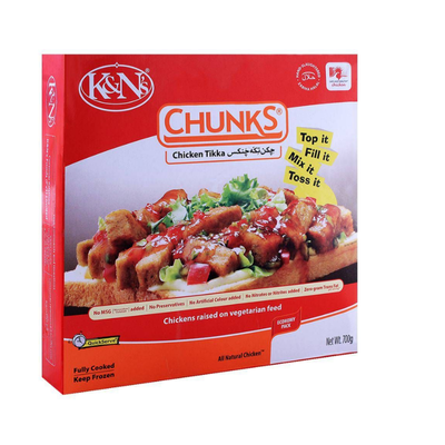 K&N CHICKEN CHUNKS TIKKA 700GM