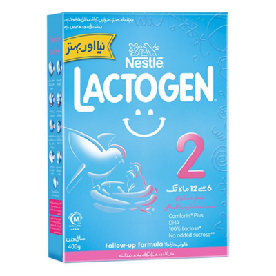 LACTOGEN 2 MILK POWDER 400GM SOFT PACK