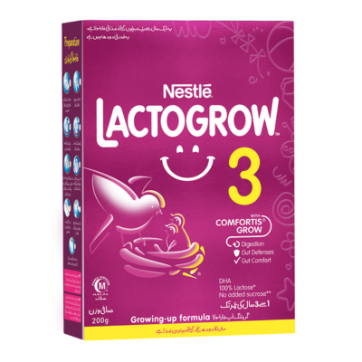 LACTOGROW 3 MILK POWDER 200GM SOFT PACK