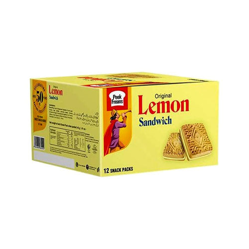 LEMON SANDWICH BISCUITS SNACK PACKS 16PCS
