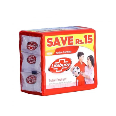 LIFEBUOY SOAP 130GM TOTAL 3PCS