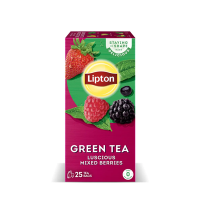 LIPTON GREEN TEA BOX 25PCS MIXED BERRIES