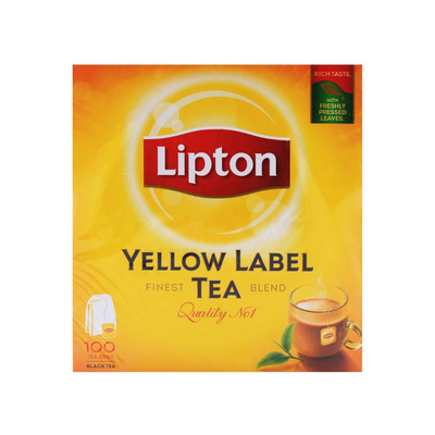 LIPTON TEA BAG YELLOW LABEL 100PCS