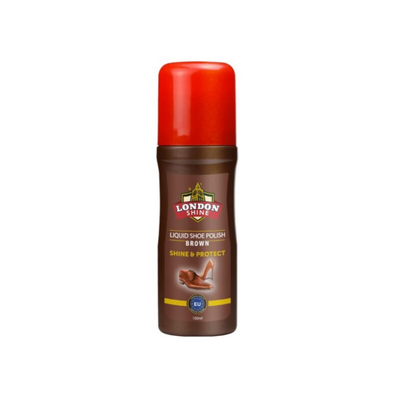 LONDON SHINE LIQUID SHOE POLISH 100ML BROWN