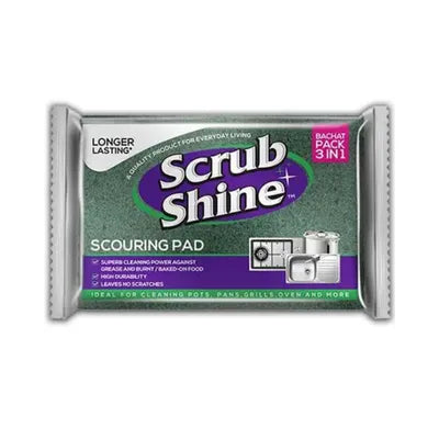 LONDON SHINE SCOURING PADS LARGE 3IN1