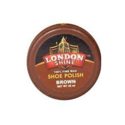 LONDON SHINE WAX SHOE POLISH 48ML BROWN