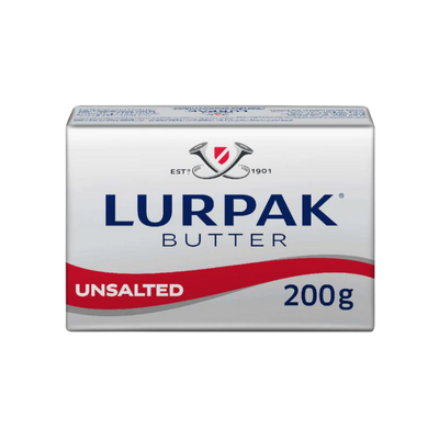 LURPAK BUTTER 200GM UNSALTED