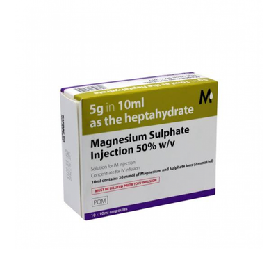 MAGNESIUM SULPHATE INJ 50%WV IV/IM 10ML