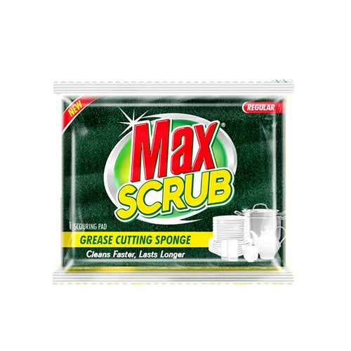 MAX SCRUB WITH SPOUNG SINGLE LARGE