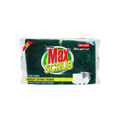 MAX SCRUB WITH SPOUNG MULTI 2IN1