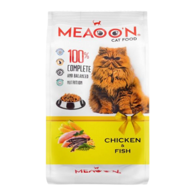 MEAOON CAT FOOD 400GM CHICKEN & FISH