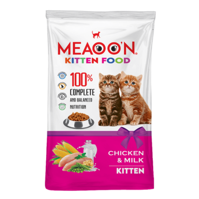 MEAOON CAT FOOD 400GM KITTEN CHICKEN & MILK