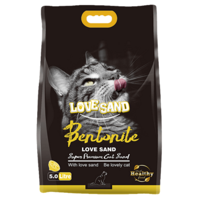 MEAOON LOVE SAND BENTONITE CAT LTR 5L LEMON