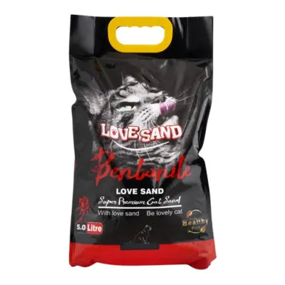 MEAOON LOVE SAND BENTONITE CAT LTR 5L ROSE