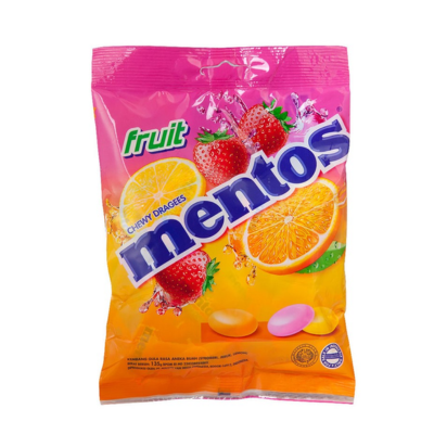 MENTOS POUCH 135GM FRUIT