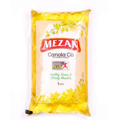 MEZAN CANOLA OIL 1LITRE POUCH