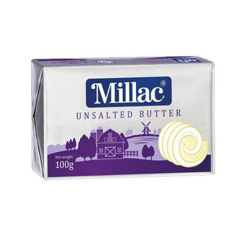 MILLAC BUTTER 100GM UNSALTED