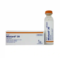 MIXTARD INJ HM 30 10ML    (FREDGE ITEM)  6  ****