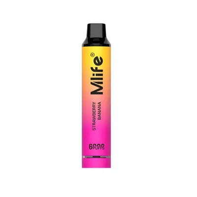MLIFE DISPISABLE VAPE 8ML STRWABERRY BANANA