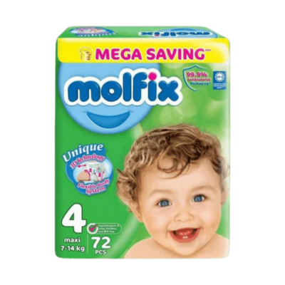 MOLFIX DIAPERS MEGA 72PCS MAXI