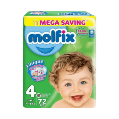 MOLFIX DIAPERS MAXI 72PCS
