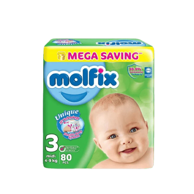 MOLFIX DIAPERS MEGA 80PCS MIDI