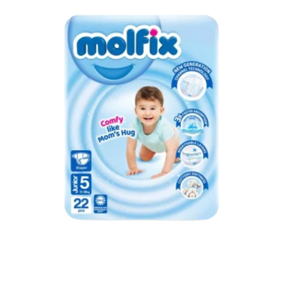 MOLFIX DIAPERS 22PCS JUNIOR