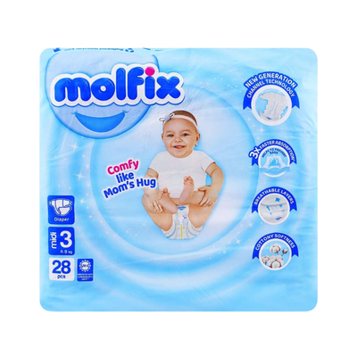MOLFIX DIAPERS MIDI 28PCS